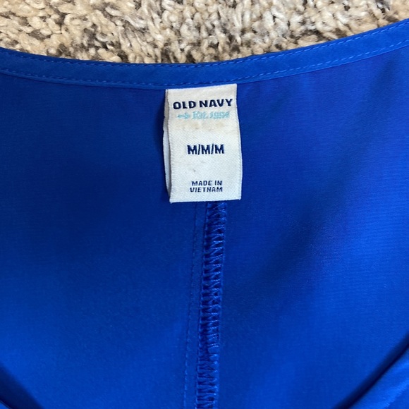 Pretty Bright Royal Blue, 3/4 Length Button Sleeve - Picture 3 of 5